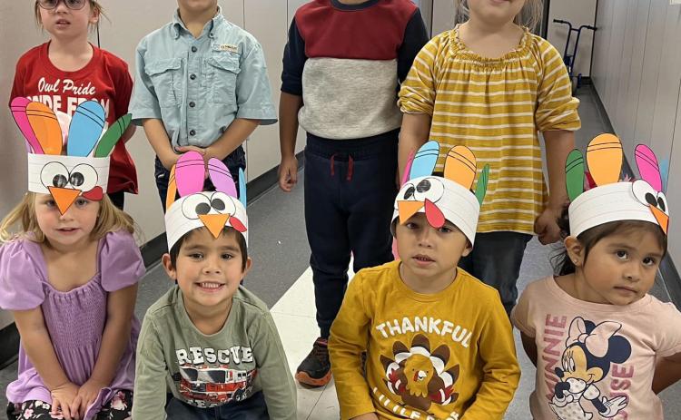 A gaggle of Silverton PreKindergarten turkeys were ready for theirThanksgiving lunch last week. | COURTESY PHOTO