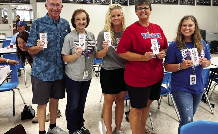 VALLEY TEACHER IN-SERVICE Happy State Bank showed their appreciation to Valley teachers last week with boxed lunches from Chik-Fil-A, along with door prizes. | COURTESY PHOTO