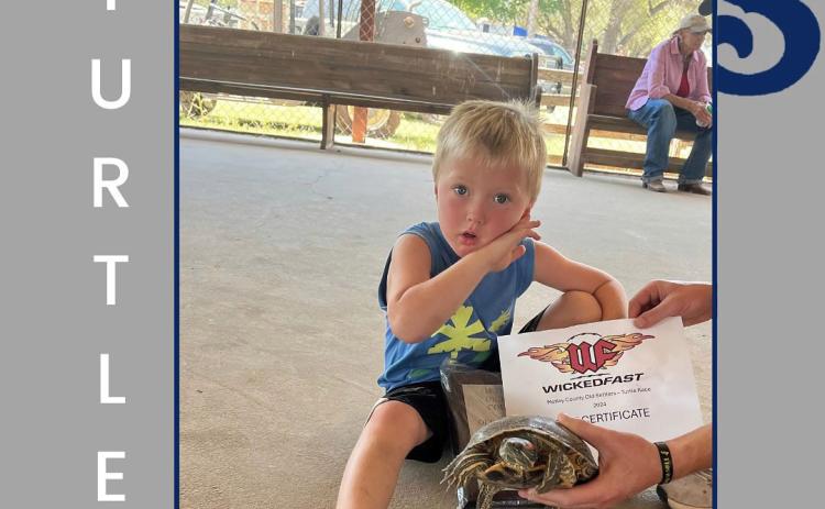 Turtle Race Winner, Ages 4 and under, Asher Burchett