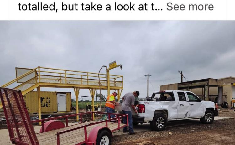SOCIALMEDIA was essential to sharing information in the aftermath of the June 21 Matador tornado. Shond Barton Elliott posted this tidbit last week. | COURTESY PHOTO