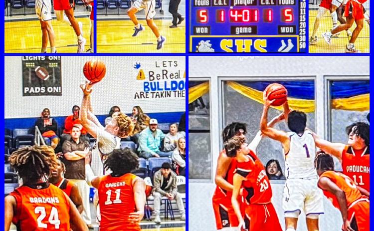 DRAGONS WIN The Paducah Dragons varsity boys basketball defeated Spur in overtime 61-57 on the road.The victory brings the Dragons district record to 7-2, and they are the district runners-up. Their only two losses came from #2-in-the-state Jayton. They are awaiting final seeding to know their playoff opponent/location. | CAPTURED BY CONRAD PHOTOS