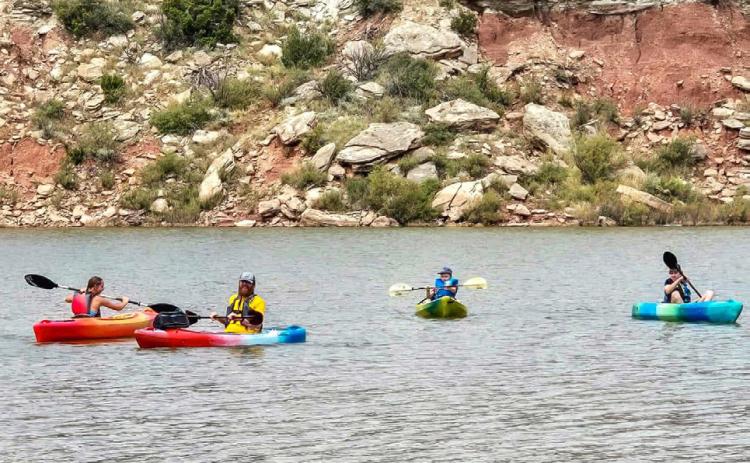 COOLANDCOLORFUL Whether you’re looking to test your speed on the water or just want to experience a splash-filled day of lake fun, paddlers are encouraged to get signed up today for Lake Mackenzie’s Sept. 5 race. | COURTESY PHOTO