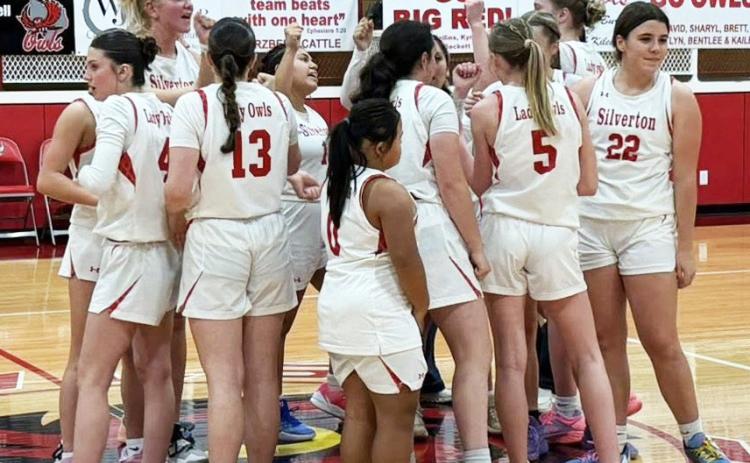 LADYOWLSWIN On Friday, Jan 9, 2026, the Silverton varsity girls basketball team won their game against Hart High School by a score of 46-24. | COURTESY PHOTO