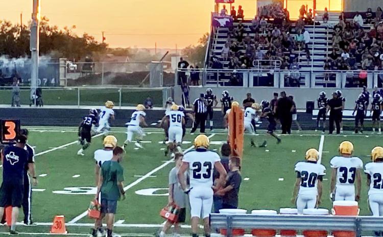 GUTHRIE FALLS The Guthrie Jaguars fell to the Benjamin Mustangs 88–0 Friday night. | COURTESY PHOTO