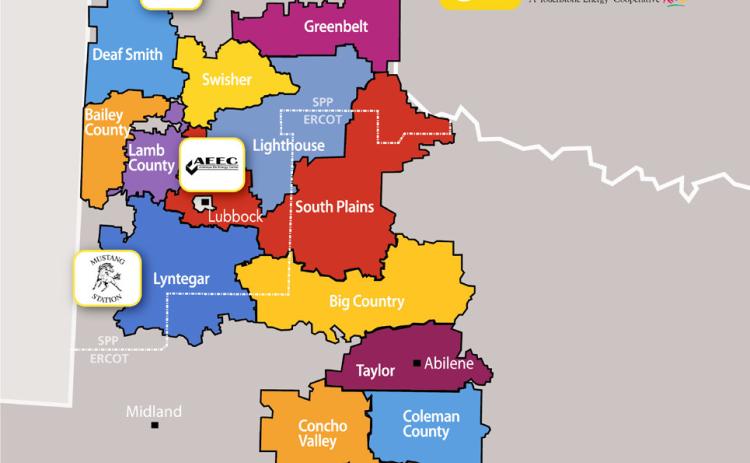 COOPERATIVE COUNTIES Golden Spread Electric Cooperative, Inc.,was organized in 1984 to provide electric service for rural distribution cooperative members located in the Panhandle, South Plains and Edwards Plateau regions ofTexas, the Panhandle of Oklahoma, Southwest Kansas and Southeast Colorado. Ten students, including one from this newspaper’s readership area, received scholarships from Golden Spread this year. | COURTESY GRAPHIC