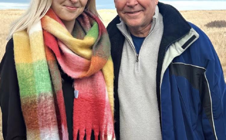 LUBBOCK’S KEITH WILLIAMS, a former KAMC news anchor, pictured with his daughter Emma Williams, died following a bison attack at Caprock CanyonStatePark. | COURTESY PHOTO