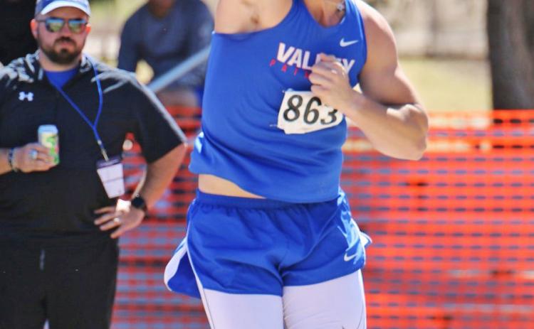 STATE BOUND Valley’s Tucker Schlueter was the regional champ in discus and advances to Austin. He will compete May 12-13. | COURTESY PHOTO