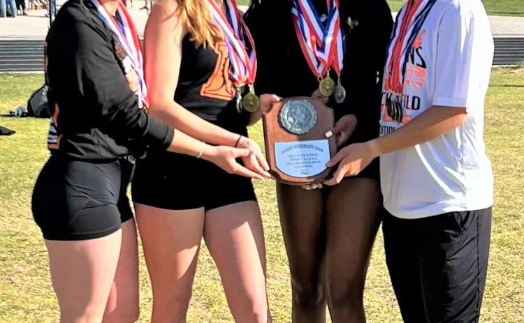 REGIONAL BOUND The Paducah girls track team advanced in 7 events to the Regional Meet which will be held April 27 and 28 at South Plains College in Levelland. | COURTESY PHOTO