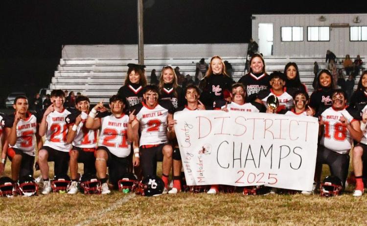 DISTRICT CHAMPS The Motley County Matadors won the district 2-1A football championship last week and will face Follett Friday, Nov. 15 in White Deer at 7 p.m. | COURTESY PHOTO