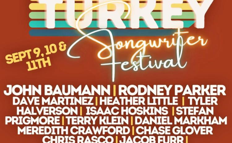 Hotel Turkey launches first-ever Songwriter Festival Sept. 9-11
