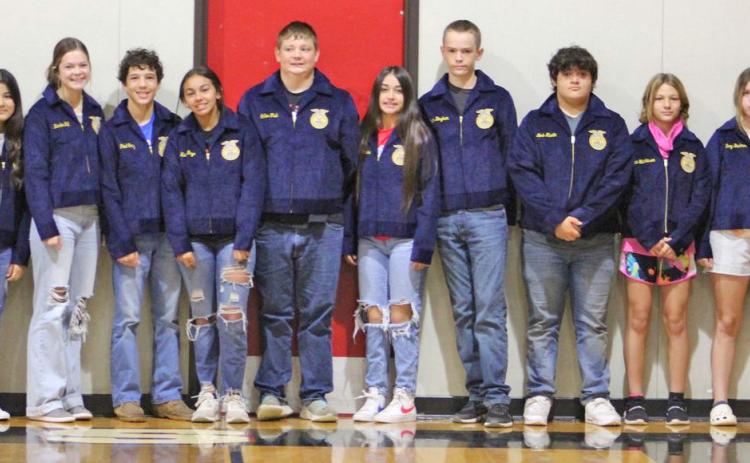FFA JACKETS The newest members of the Motley County FFA received their official FFA jackets last week. | COURTESY PHOTO
