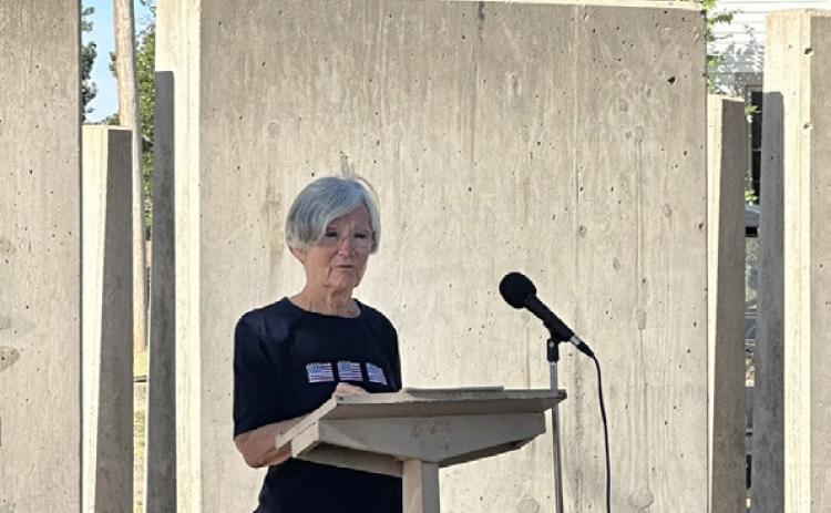 Motley Co. resident Barkley inspires crowd with patriotic remarks