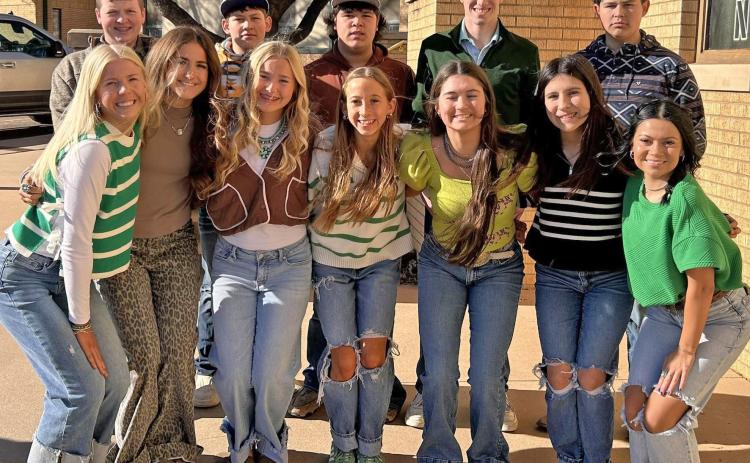 The Guthrie cheer squad left Wednesday for Fort Worth to compete in the State Cheer Championships. | COURTESY PHOTO
