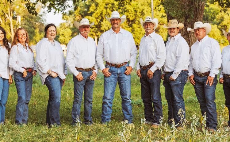 2025 MDOS BOARD Kate Wood, Cally Jean Pool, Krista Francis, Bobby Holland, Matthew Cruse, Kevin Brendle, Conner Washington, Taylor Phillips and Cliff Foster. The Motley-Dickens Old Settlers Reunion and Rodeo is always looking for hardworking people to join the board.The qualifications are: Must be a resident in Dickens or Motley Counties. For more information on joining this board, please reach out to any board member or send a message to the Facebook page. | KRISTA FRANCIS PHOTO