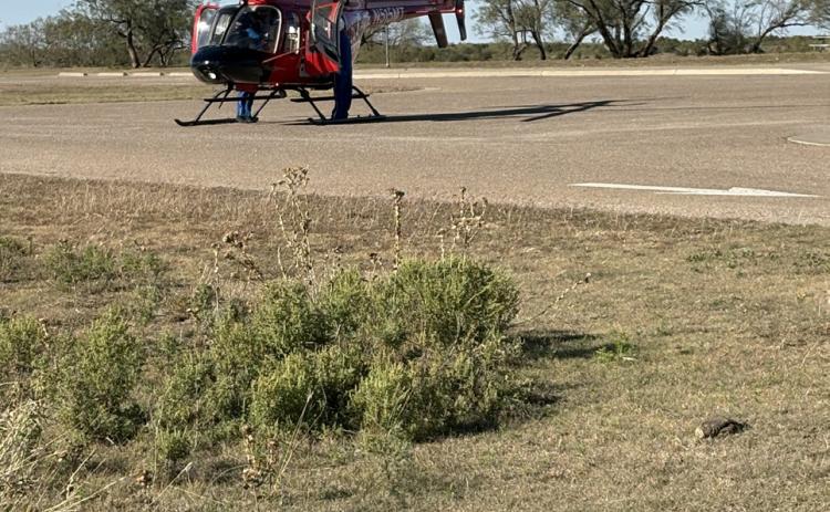 AIRLIFTED FROM CCSP An individual was airlifted from Caprock Canyon State Park Sunday afternoon after a vehicle rollover inside the park. | COURTESY PHOTOS