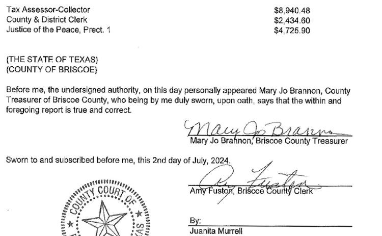 Briscoe commission appoints new JP at July meeting