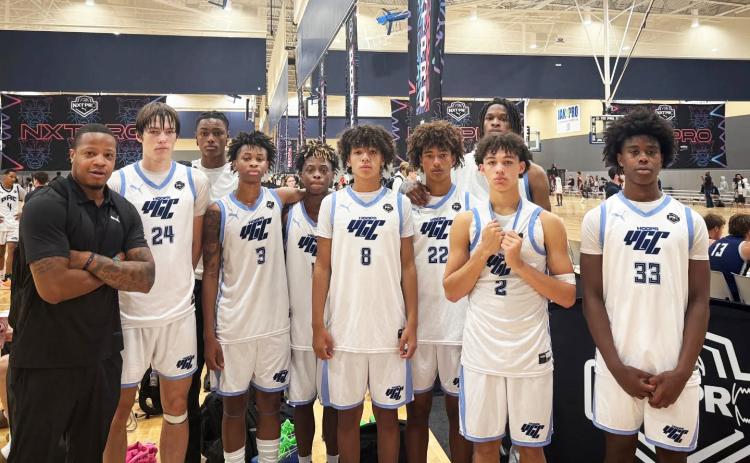 1,285 miles East of older brother Kanyon, Corbin (second from left) also spent the weekend playing with his summer team at the Pro16 Finals in Richmond, Virginia, where they went undefeated to win their pool 4-0. | COURTESY PHOTO