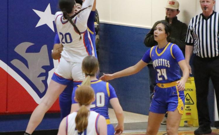 VALLEY WINS The Valley girls and boys varsity basketball teams both won last week against Spur.The #2-in-the-state Lady Patriots prevailed over the Spurettes 56-33, and the #15-in-the-stateValley boys basketball team defeated Spur 70-17. | DANA CONRAD PHOTOS
