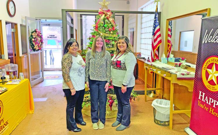 HAPPY TO CELEBRATE THE SEASON Happy State Bank in downtownTurkey welcomed members of the community to stop by for an Open House last Wednesday. | DELISA SOLES FOR THE CAPROCK COURIER