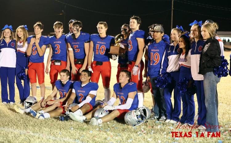 DISTRICT CHAMPS The Valley Patriots won the district 5-1A football title last week and will face Northside Thursday, Nov. 13 in the bi-district playoff in Crowell at 6 p.m. | COURTESY PHOTO