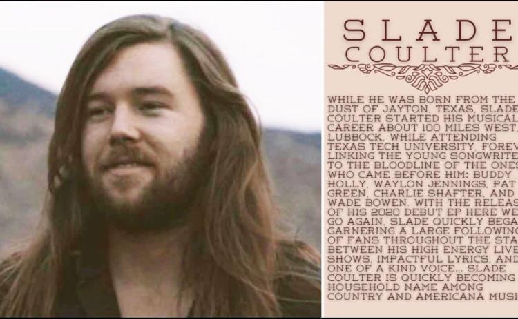 FOOTHILLS HEADLINER Slade Coulter, one of the hottest new acts on the country/rock scene will be the headliner at Foothills Celebration October 15 in Matador. | COURTESY GRAPHIC