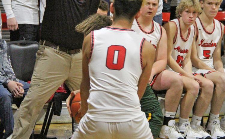 Coach Benjamin Ridgley directed the Motley County Matadors varsity boys basketball team to a victory over Guthrie 62-53 last week. | SUNNI CATES PHOTOS