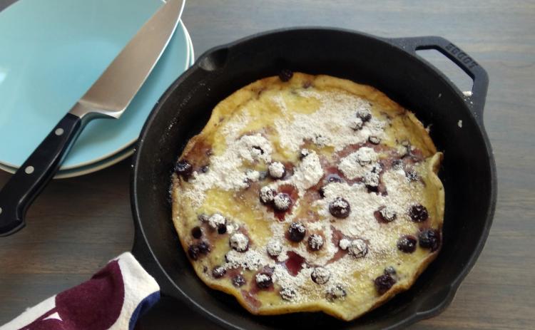 DUTCH BABY PANCAKE Try making this type of pancake in your cast iron skillet—they are super easy to prepare. | ANGELINA LaRUE PHOTO