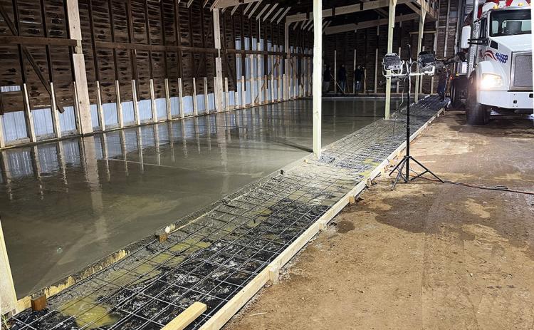 PLAINS LUMBER REMODEL Construction is underway to remodel nearly 2,000 square feet of the Plains Lumber building in downtown Paducah to make room for stack lumber inside the building. | COURTESY PHOTO
