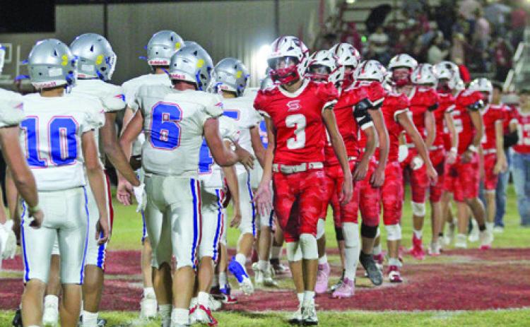 RIVALRY RESULTS The storied football rivalry between Valley and Silverton played out anotherchapterThursdaynight as the Patriots toppled the Owls 57-12 in Silverton. | SHADI BUCHANAN PHOTO