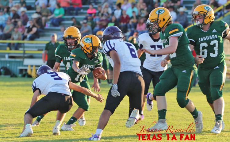 JAGS WIN The Guthrie Jaguars won in front of the home crowd last week, defeating the Lorenzo Hornets 34-19. This week they travel to Hart, where they’ll take on the Longhorns Friday night. | TEXAS 1A FAN PHOTO