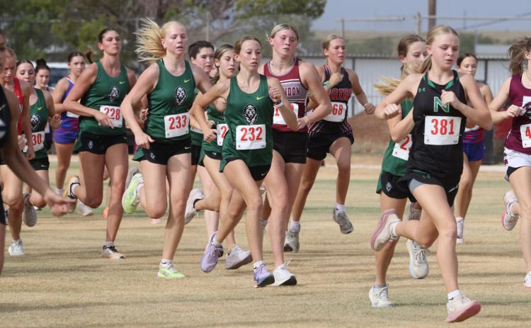 The Guthrie Lady Jaguars XC team won the Haskell Cross-Country Meet last week. | SHERI BATY