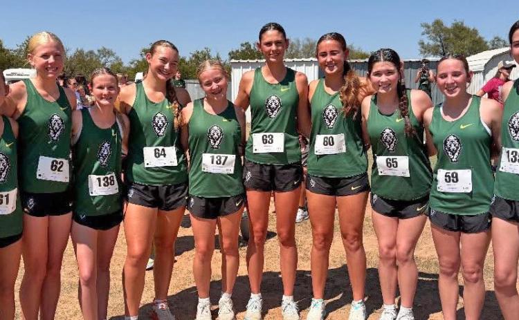 VARSITY GIRLS WIN the cross country meet in Munday on Wednesday, Sept. 3 at the Lake Creek Golf Course. | COURTESY PHOTO