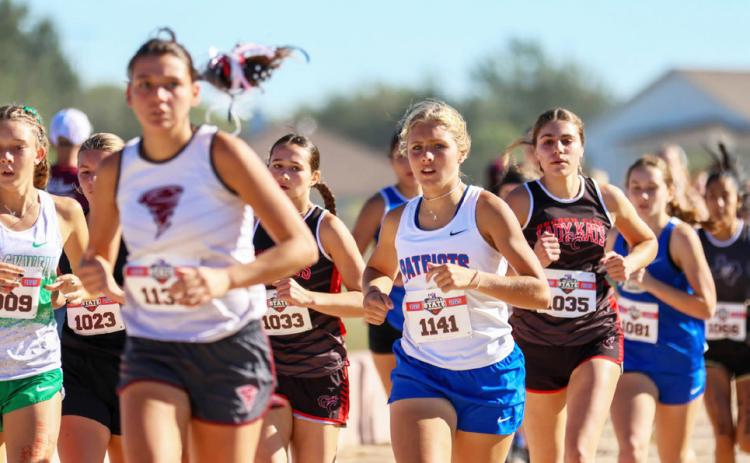 REPEATTRIP Valley’s Hartlee Battey, a sophomore, made a backto- back appearance at state cross country meet in Round Rock this year. | COURTESY PHOTO