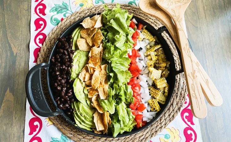 COBB-LING A SALAD TOGETHER with traditional and taco ingredients makes a fresh take on this popular luncheon dish. | ANGELINA LaRUE PHOTO