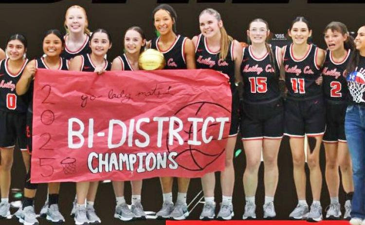 BI-DISTRICT CHAMPS The Motley County Lady Matadors defeated Petersburg 37-35 last week to become the 2024–25 bi-district champions. Their playoff run ended Friday night when #12 Whitharral topped Motley County 65-26.
