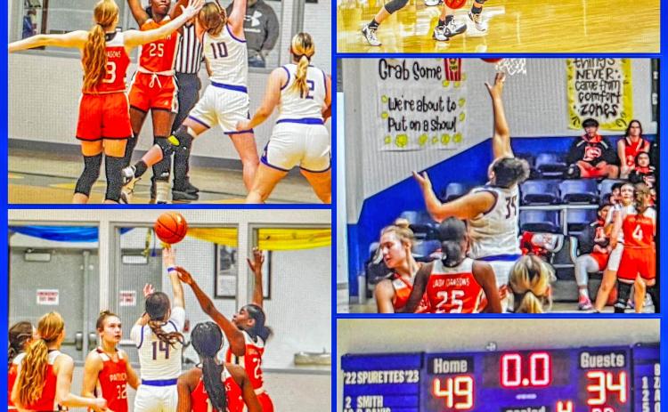 PADUCAH GIRLS The Paducah Lady Dragons girls varsity basketball split a pair of district games last week. Tuesday they lost to Spur on the road 49-34 and on Friday they defeated Motley County 56-33. | COURTESY PHOTO
