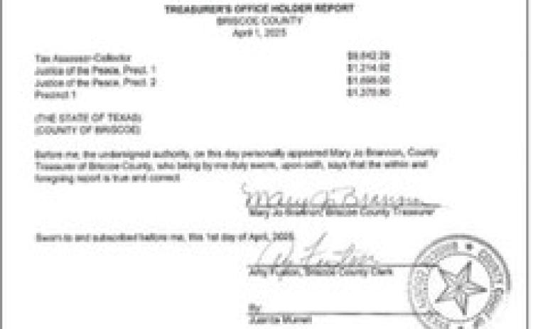 Briscoe Commission approves purchases for SO from SB-22 funds in April meeting