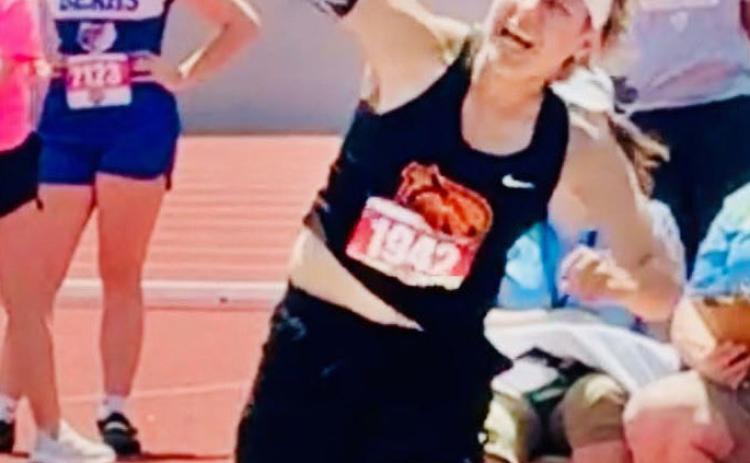 Talon Blount finished 4th with a distance of 117 ft.. | COURTESY PHOTO