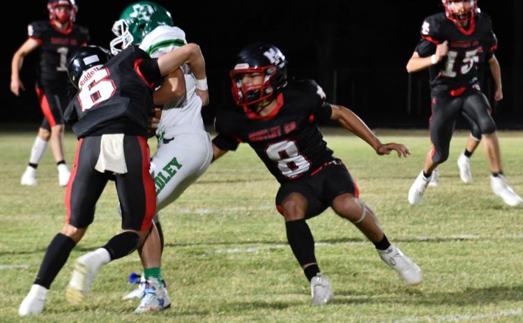 The Motley County Matadors defeated the Hedley Eagles last week 62-7 to remain undefeated and tied for the District lead. They are also ranked #4 in the State. | MOTLEY CO. YEARBOOK PHOTO