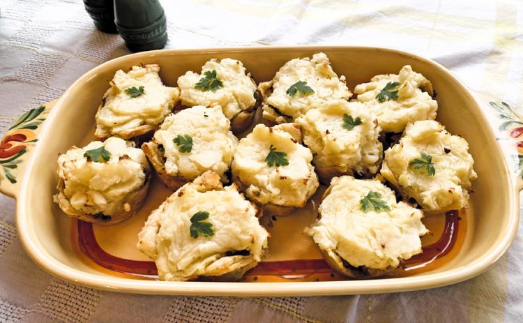 SPRING DISH of mini shepherd’s pies warms the heart as well as the tummy — and leftovers are absolutely perfect to tuck away in small containers in the fridge to send for school or work lunches. | ANGELINA LaRUE PHOTO