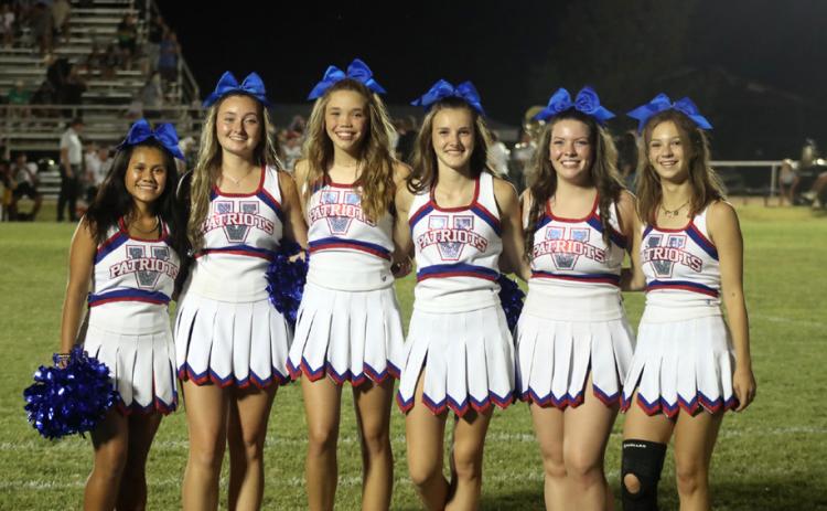 TheValley Patriots cheerleaders were on hand last week to cheer their varsity football team in a challenging game against the State champion, Jayton Jaybirds. | COURTESY PHOTO